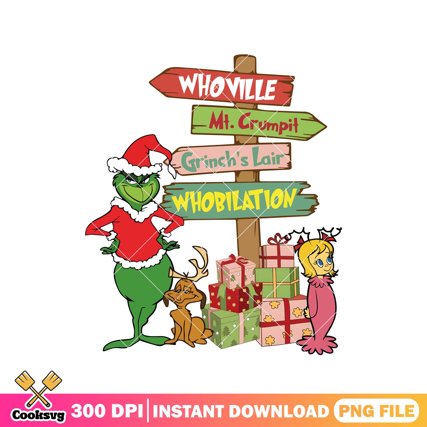 Grinch christmast road to whoville png, grinch and whoville png