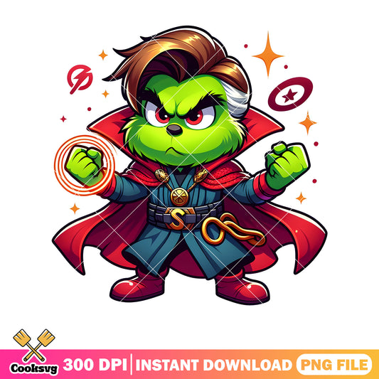 Grinch dr strange christmas png