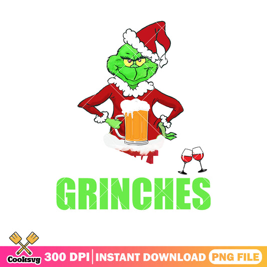 Grinches christmas drink beers png, grinch beer​ png, grinch christmas png