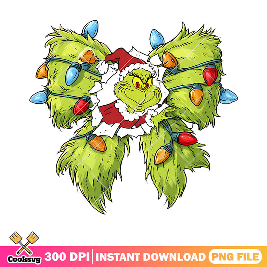 Grinch face santa png, santa claus costume png, grinch png