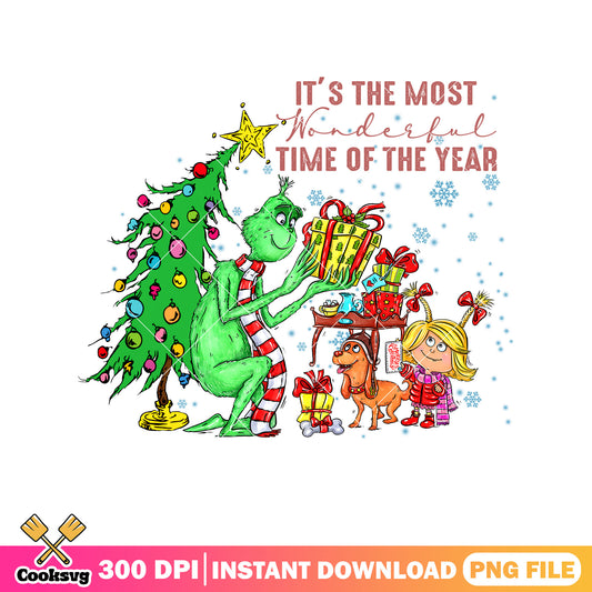 Grinch friends the most wonderful time png