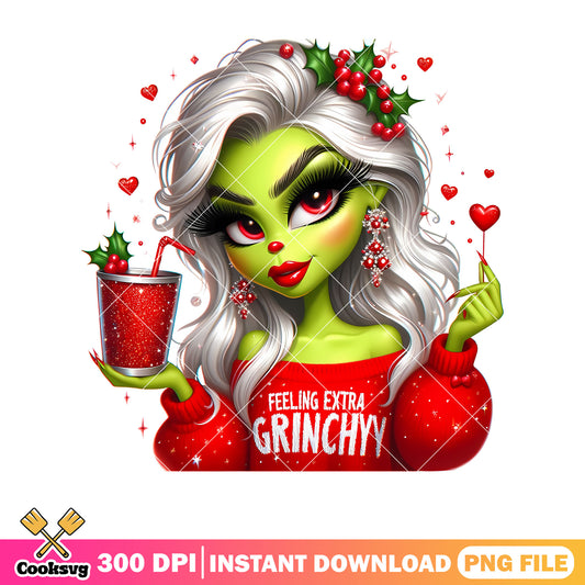 Grinch girl love christmas png