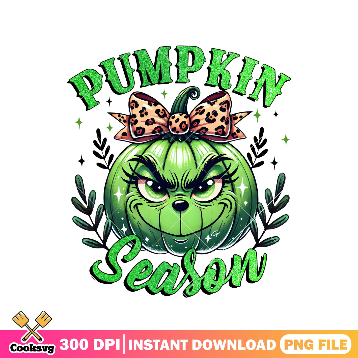 Grinch girl pumpkin spooky season png, the grinch pumpkin​ png