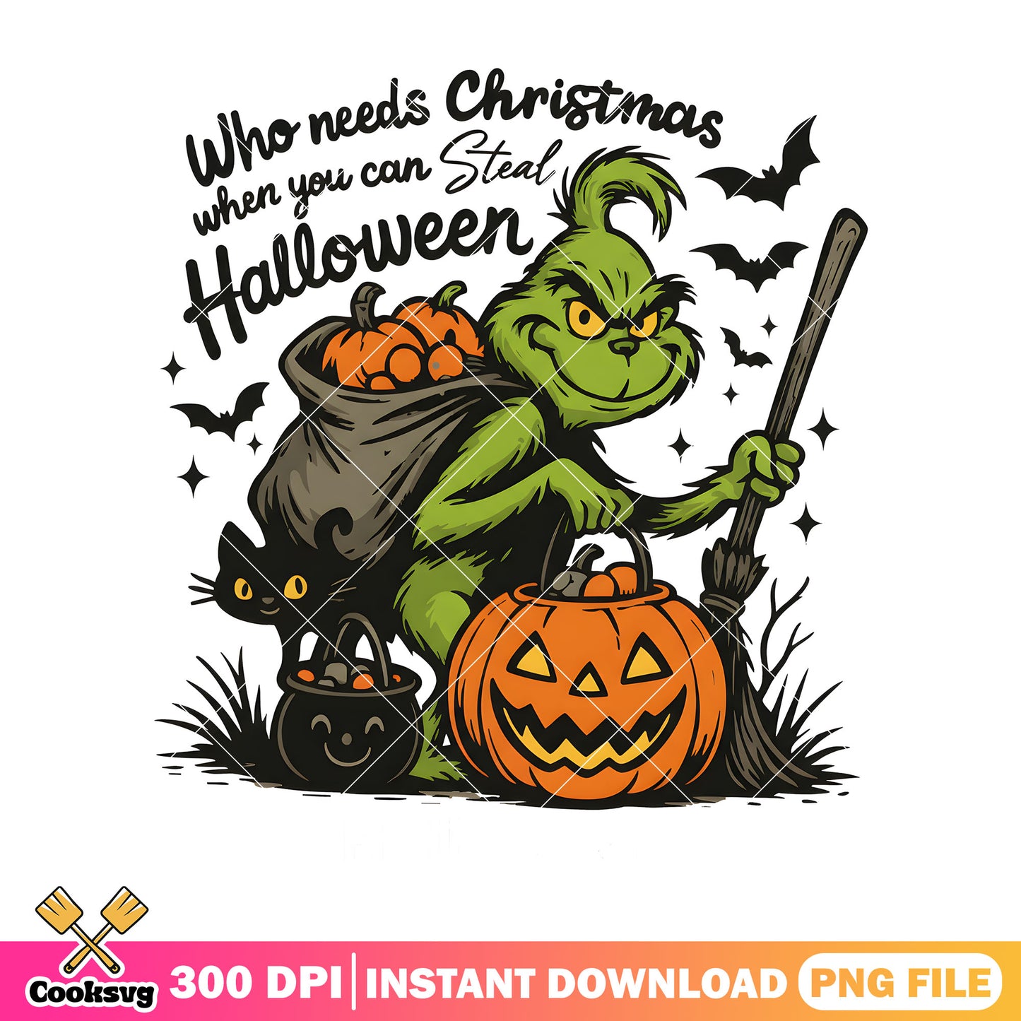 Grinch green monster png