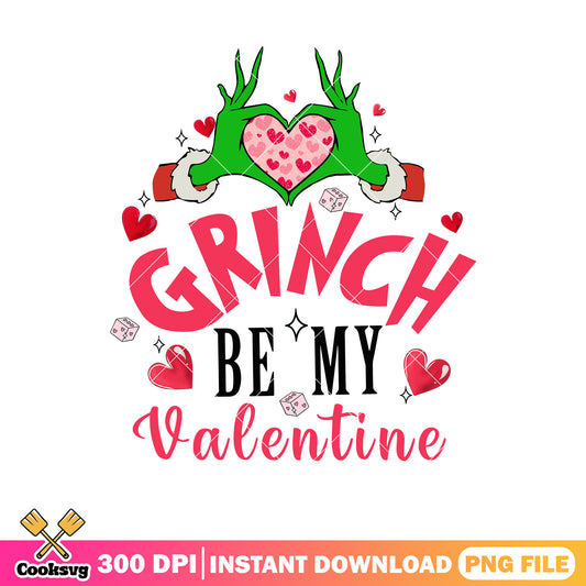 Grinch hand be my valentine png, be my valentine​ png, grinch hand png