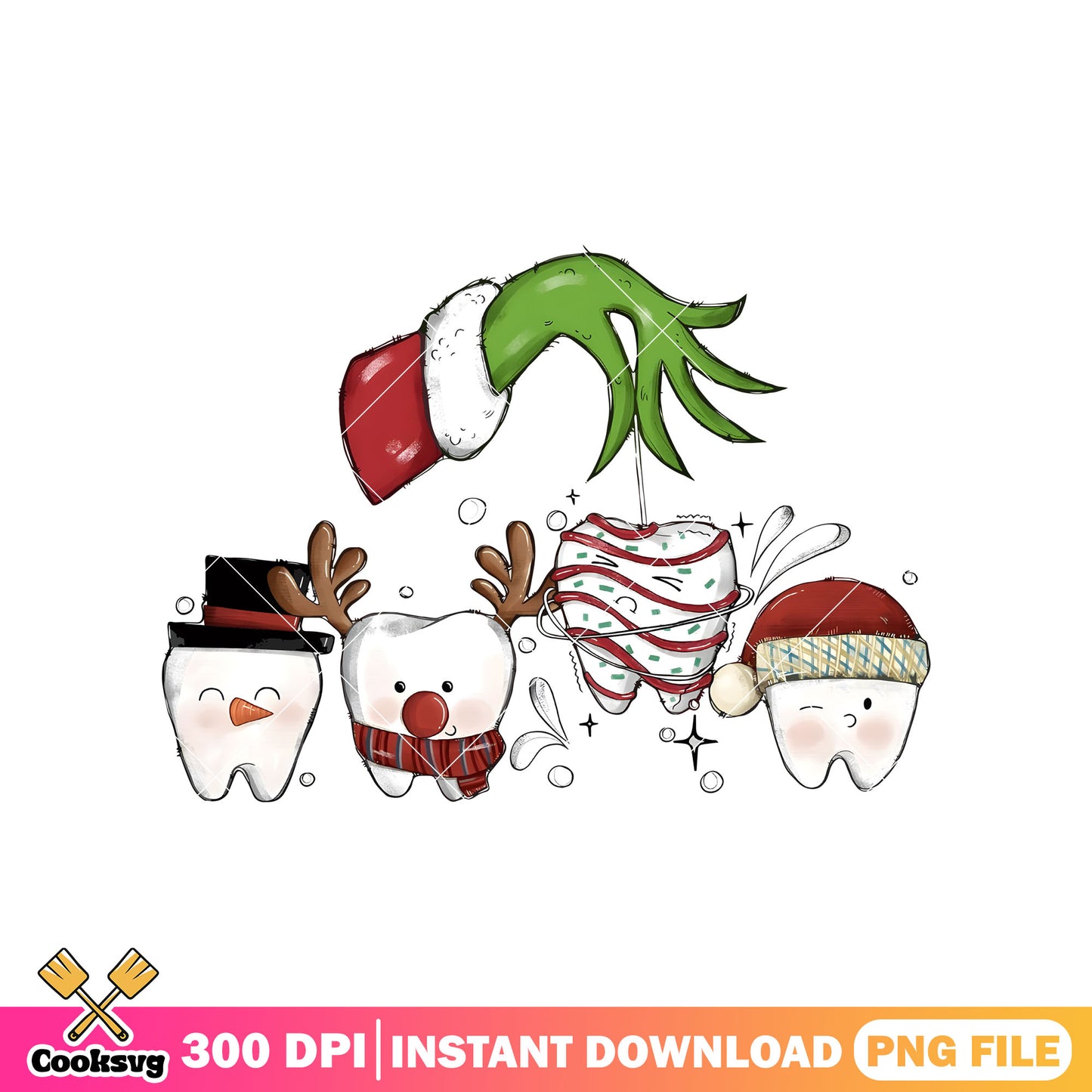 Grinch hand christmas teeth png, grinch hand png, christmas teeth png