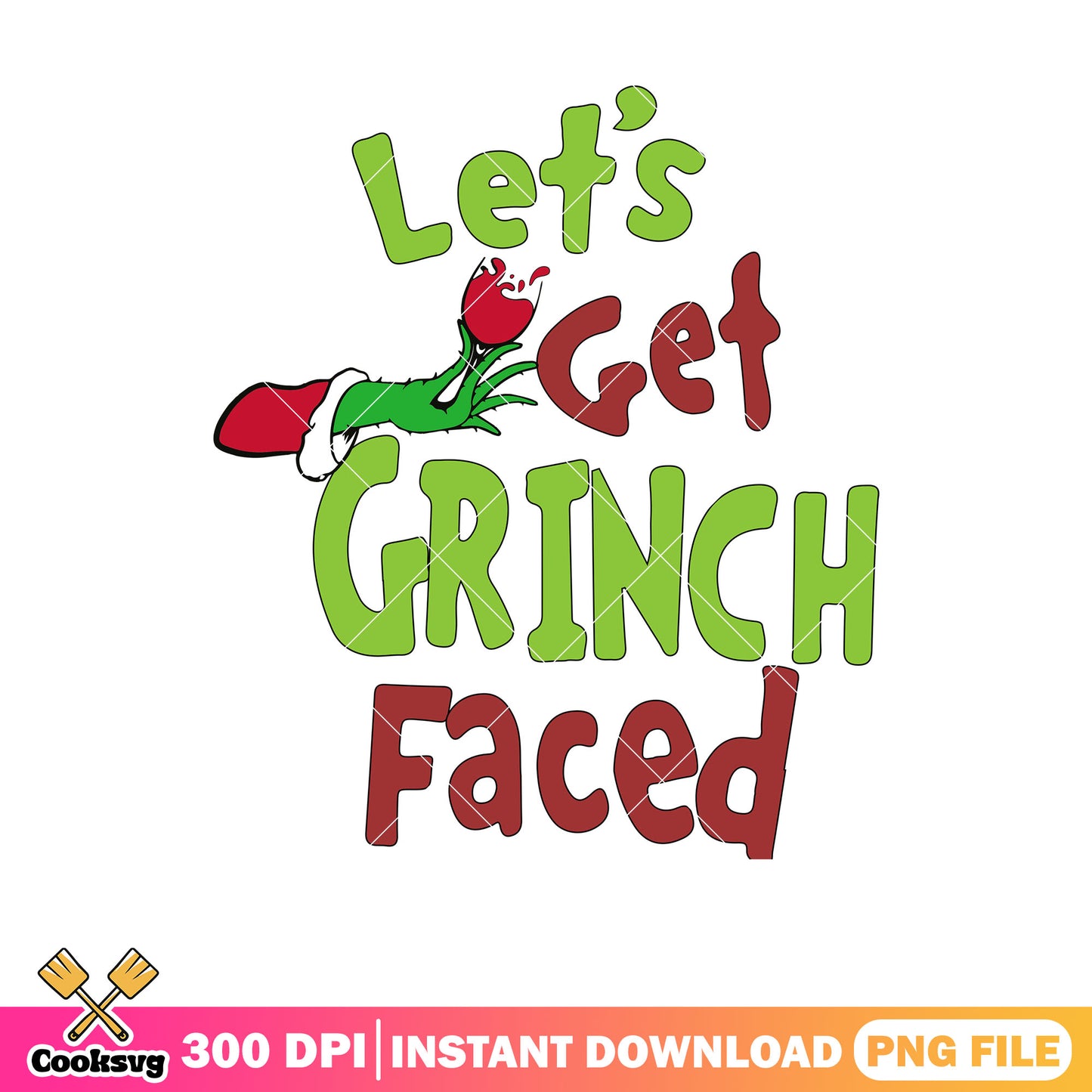 Grinch hand lets get grinch faced png, grinch head png, merry grinchmas png