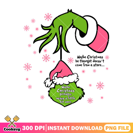 Grinch hand maybe christmas perhaps png