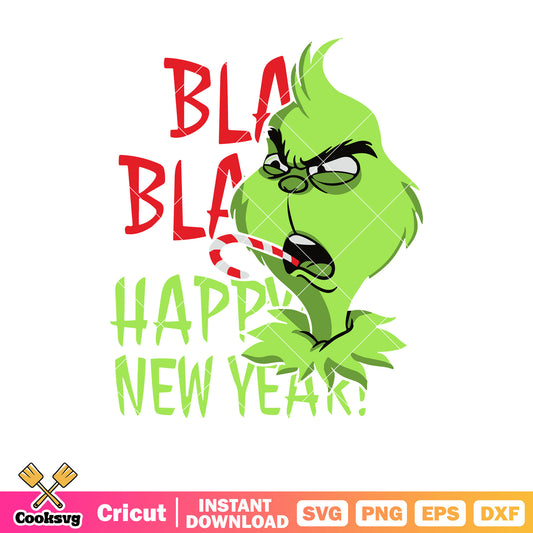 Grinch happy new year svg