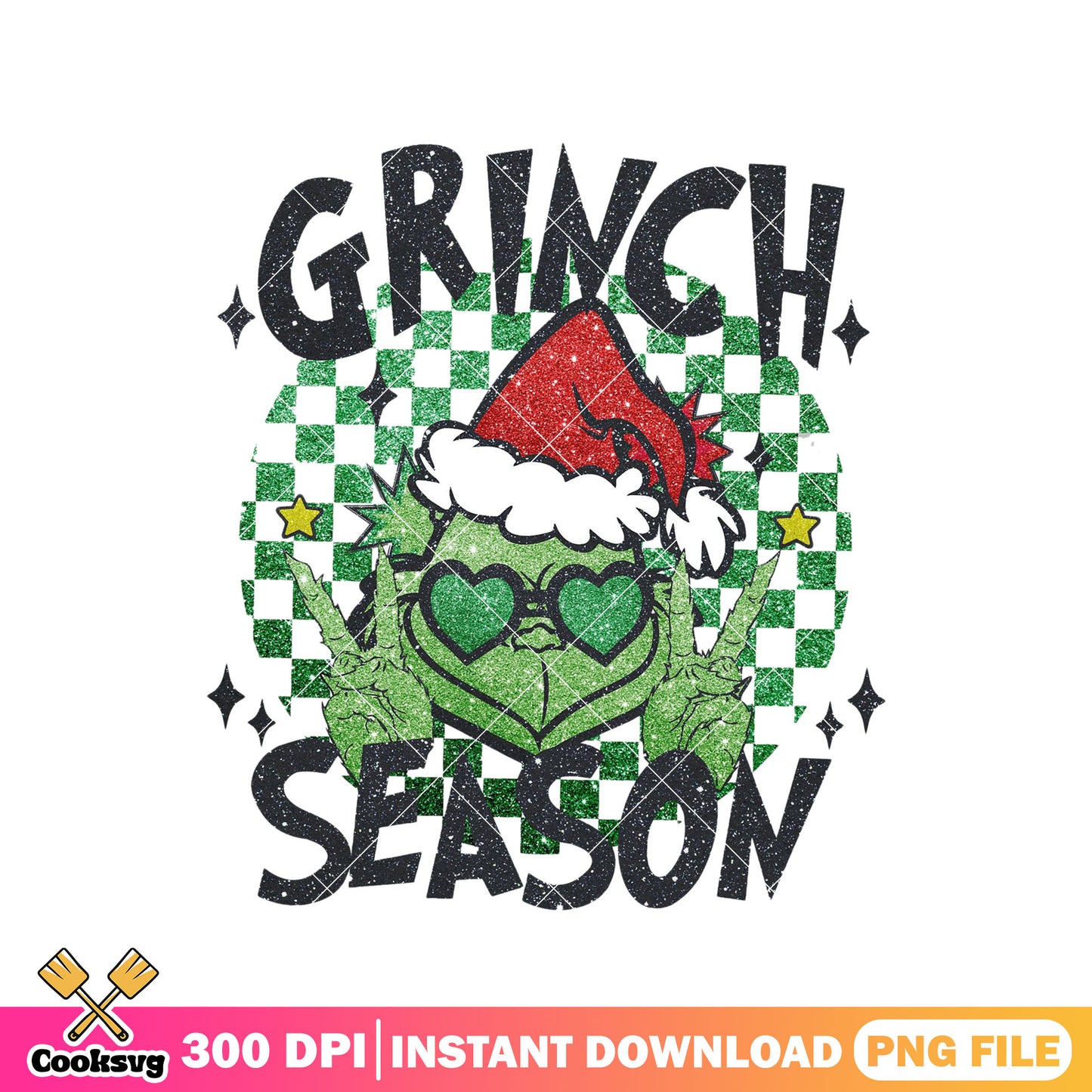 Grinch head christmas season png design, the grinch head​ png