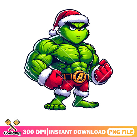 Grinch hulk christmas png