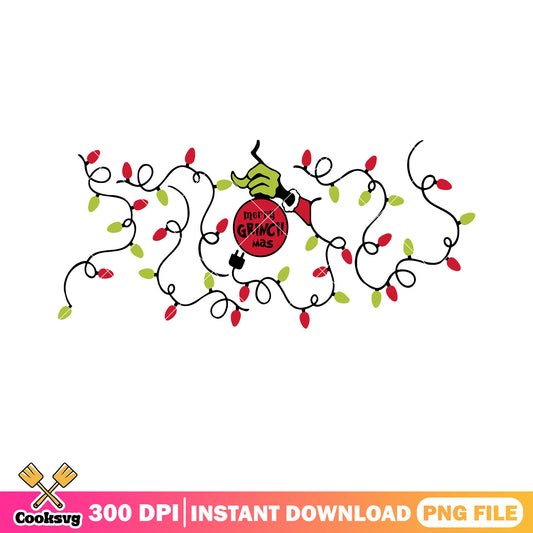 Grinchmas light night png, merry grinchmas png, santa claus png