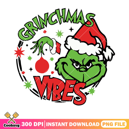 Grinchmas vibes starry night png, grinchmas png, christmas snow png