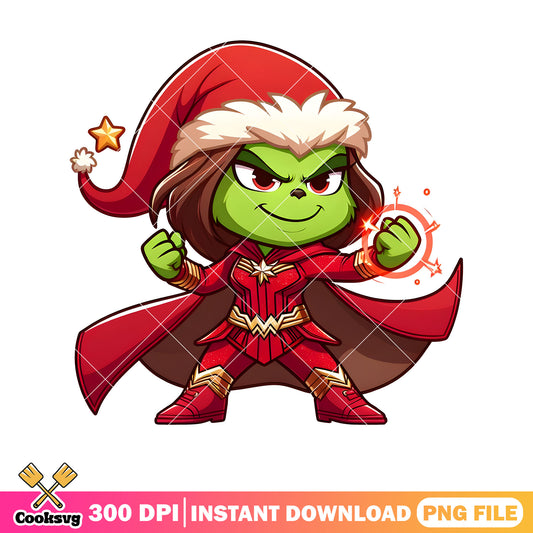 Grinch scarlet witch christmas png