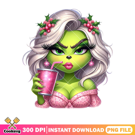 Grinch sexy girl christmas png