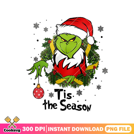 Grinch tis the christmas season png, tis the christmas season png