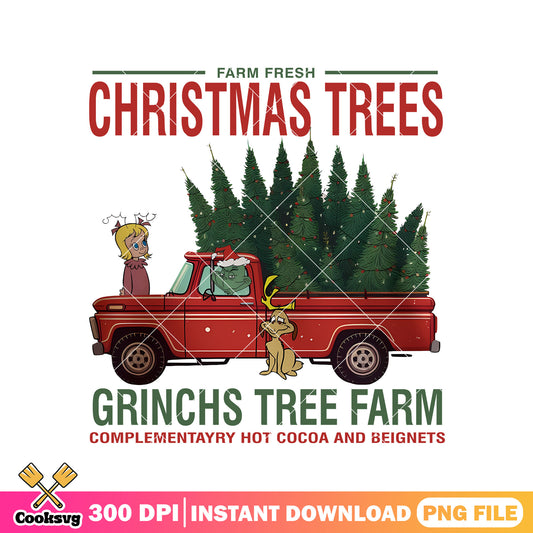 Grinch tree farm christmas trees png, grinch christmas tree​ png