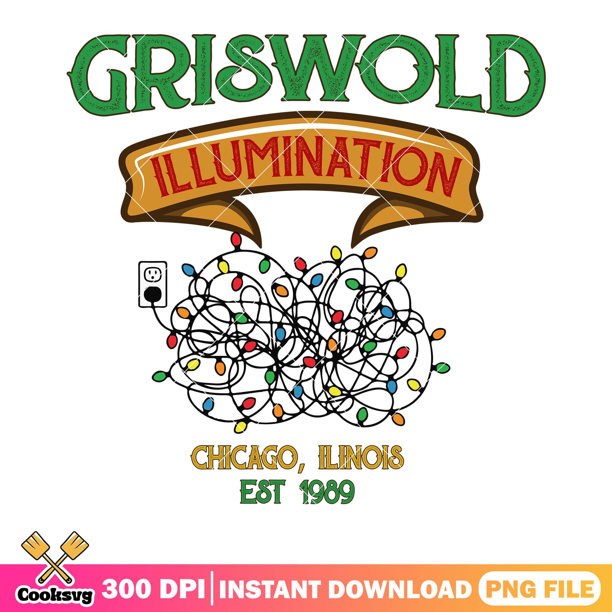 Griswold illumination png, christmas holidays png, lampoon christmas​ png