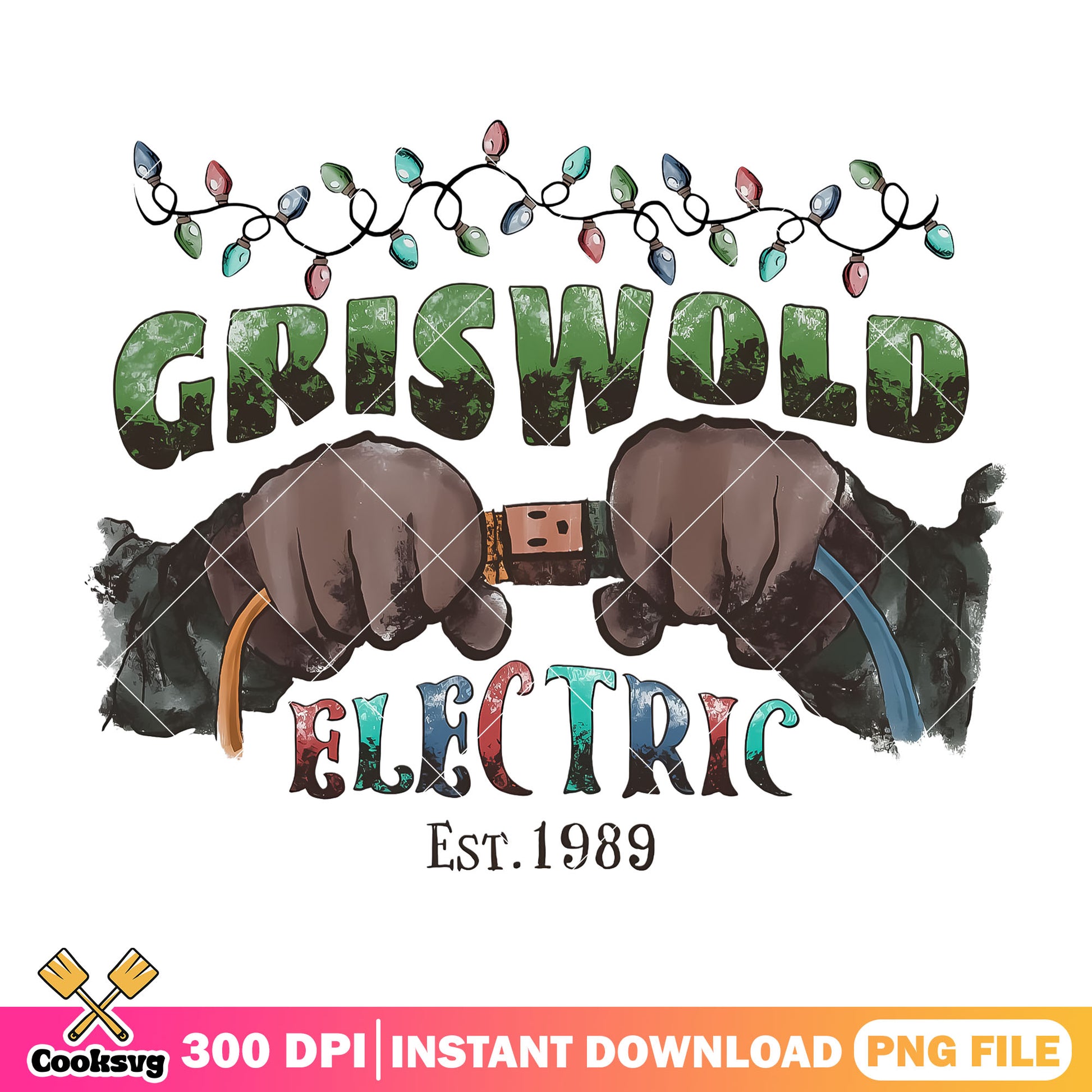 Griswolds est 1989 electric png design, christmas griswold png