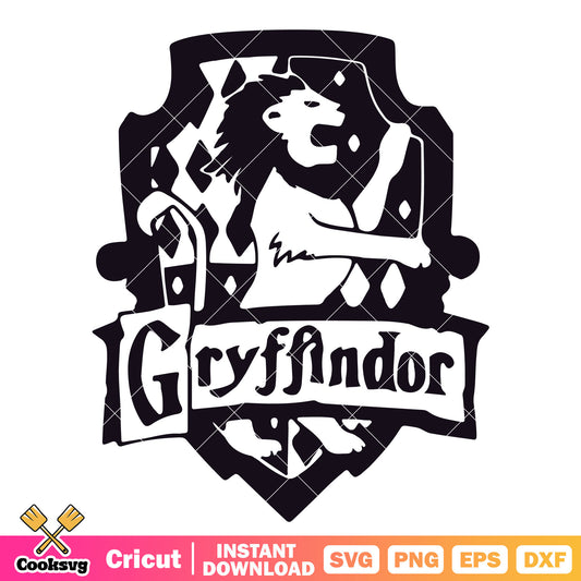 Gryffindor family logo harry potter svg, harry potter 2025​ svg