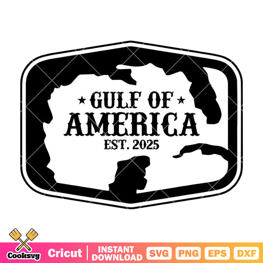 Gulf of america est 2025 svg, gulf of america​ svg, gulf america​ svg