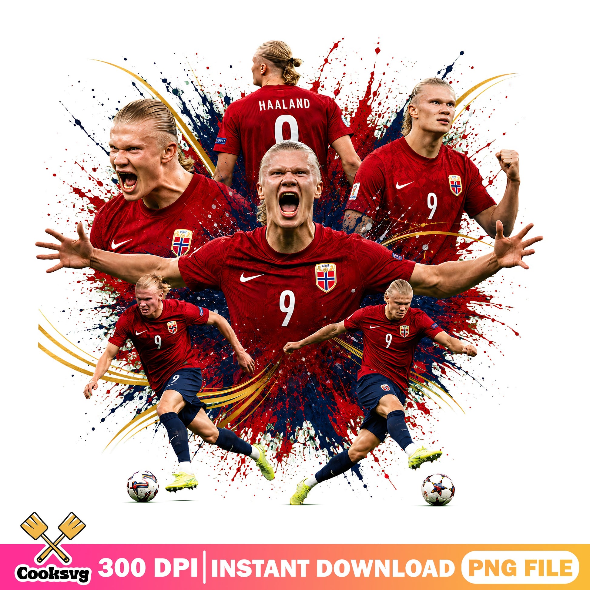 Haaland Norway Football PNG, Soccer Player PNG, Sport PNG
