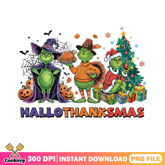 Hallothanksmas png, christmas tree png, halloween pumpkin png