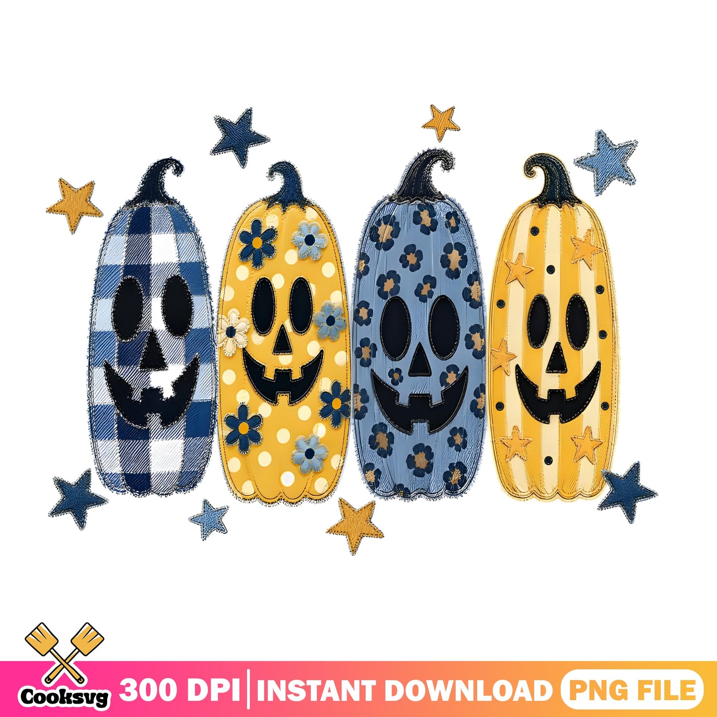 Halloween Pumpkin Jack O Lantern PNG, Boho Pumpkin PNG, Halloween PNG