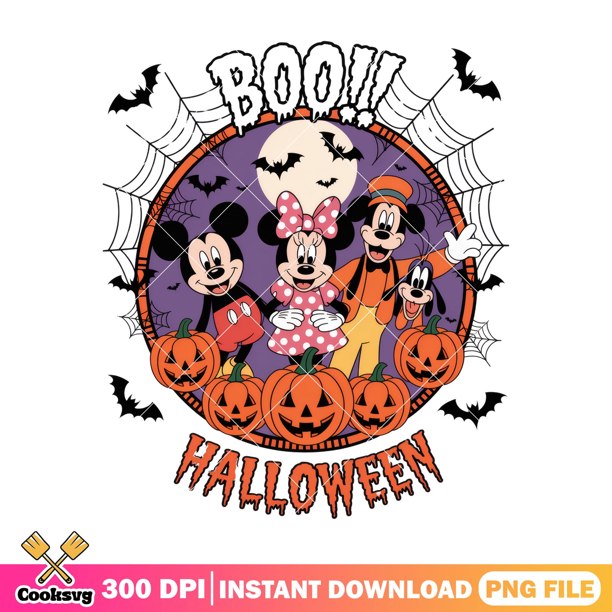 Halloween boo png, mickey mouse funhouse png, happy halloween png