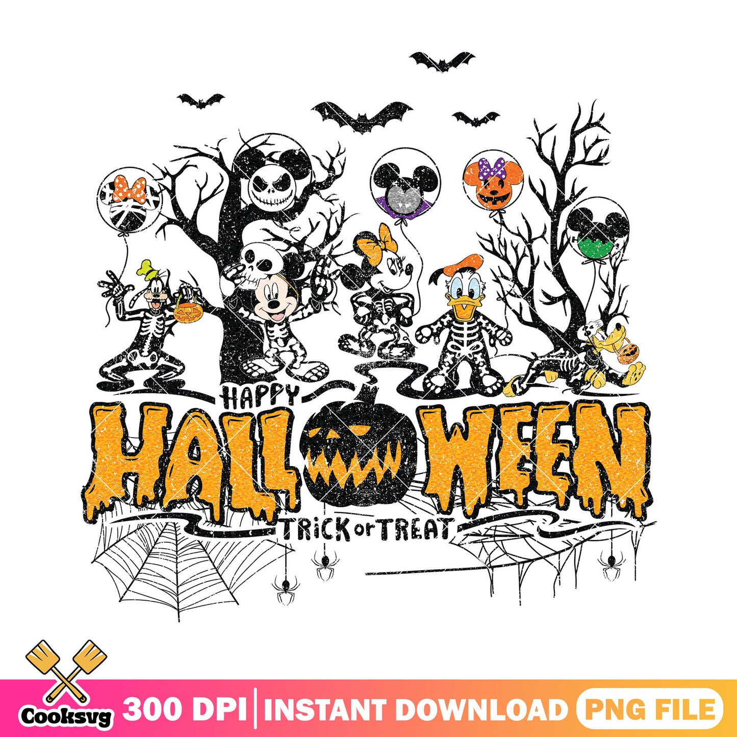 Halloween day mickey mouse png, disney plus png, halloween movies png