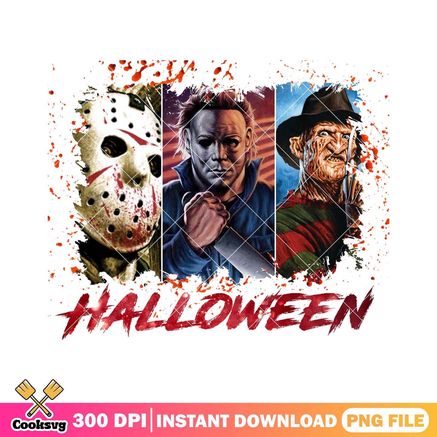 Halloween horror movie villains design png, best halloween movies png