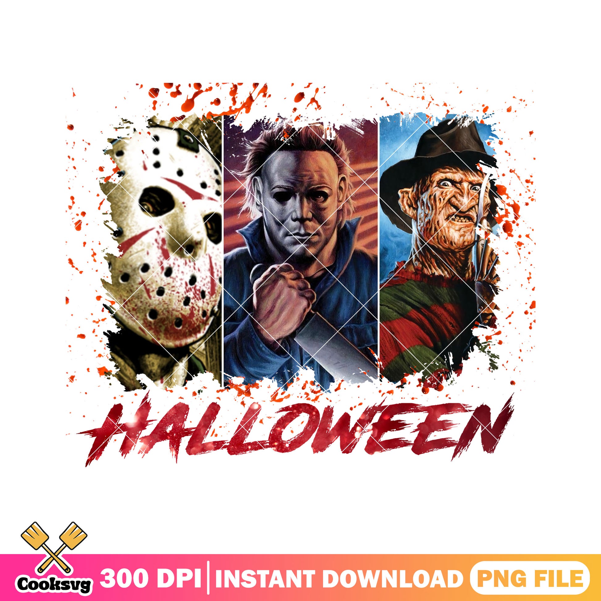 Halloween horror movie villains design png, best halloween movies png