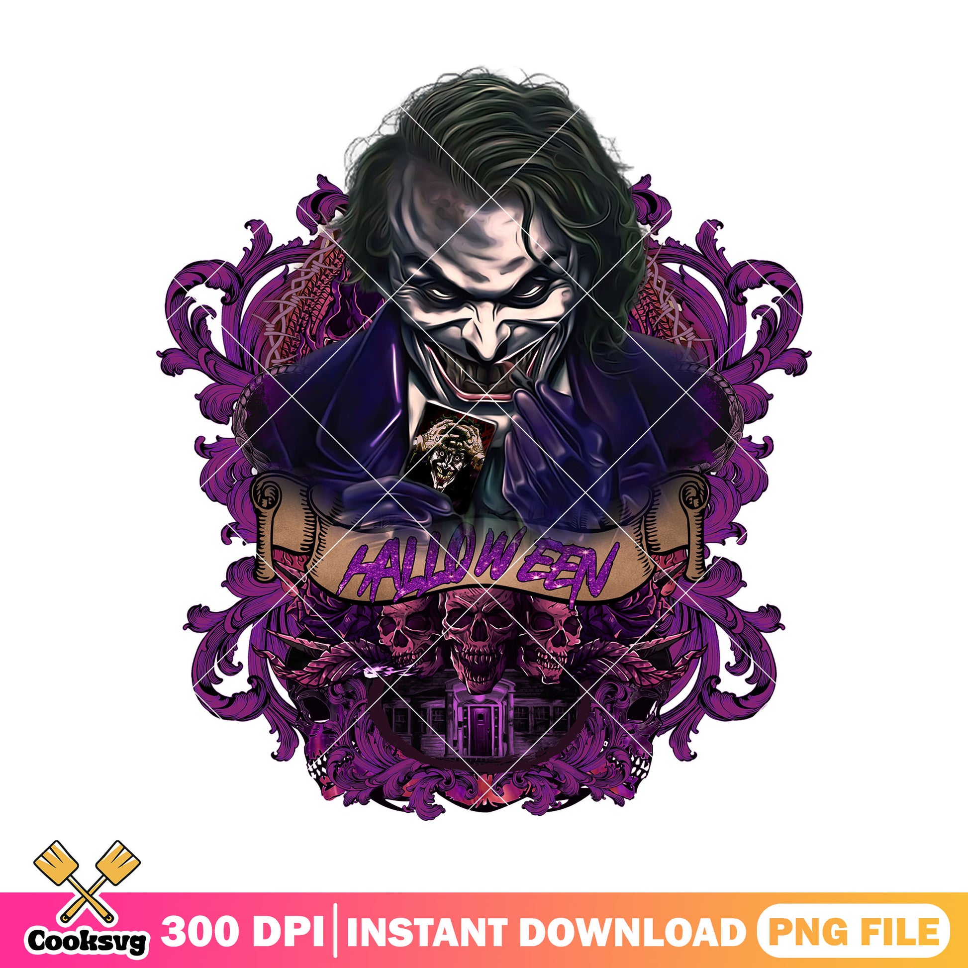 Halloween jocker character png, suicide squad movie png