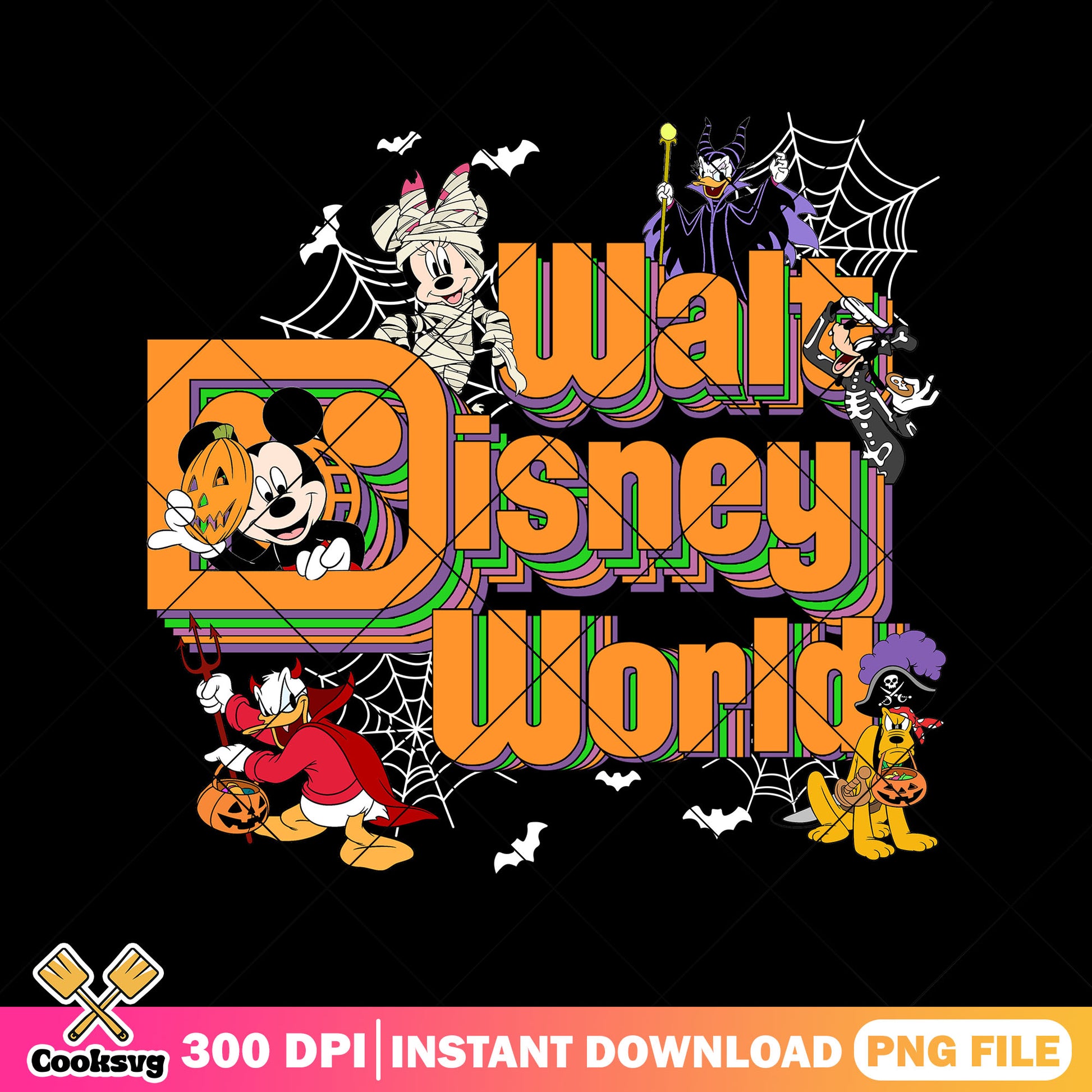 Halloween magical world png, disney land png, halloween movies​ png