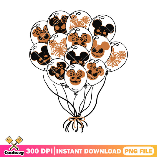 Halloween mickey balloon png, halloween ends png, disney vllains png