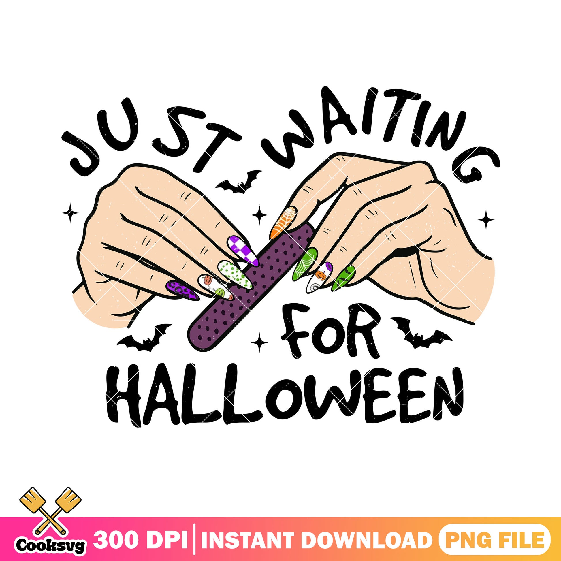 Halloween nail art png, halloween nails png, hand bones​ png