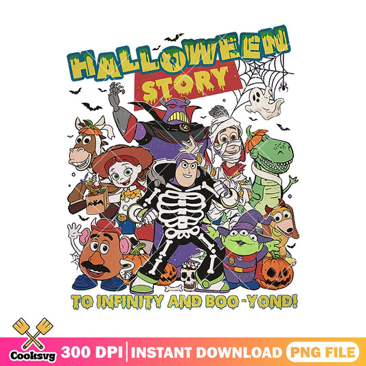 Halloween story design png, toy disney png, halloween disney png