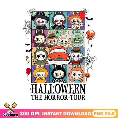 Halloween the horror tour png, scary dolls png, halloween dolls png
