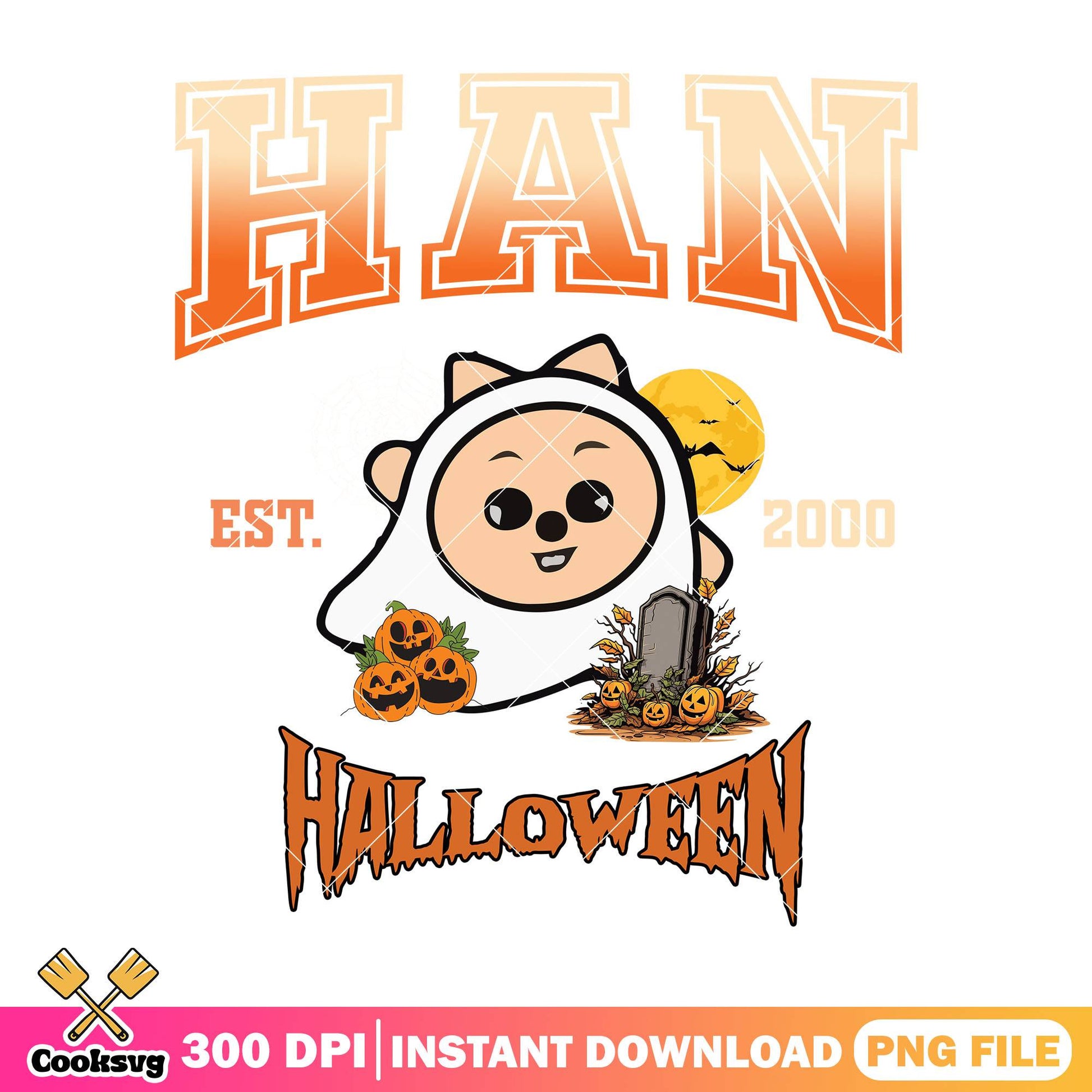 Han ghost labubu png, halloween labubu png, labubu ghost png