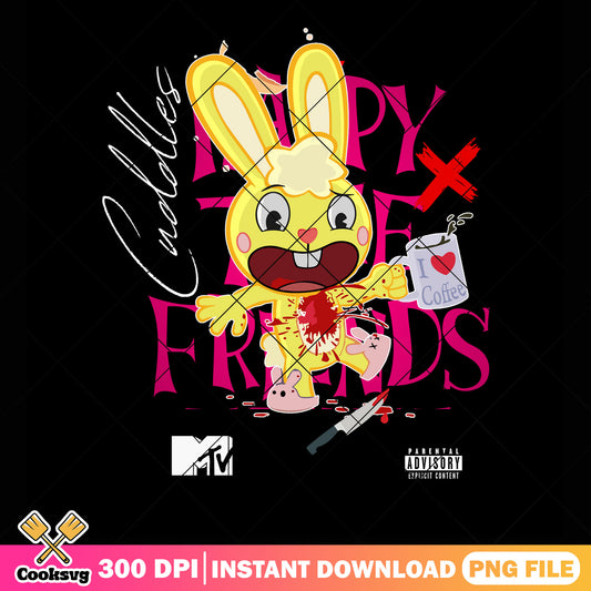 Happy Tree Friends png, Cuddles png, bloody bunny png