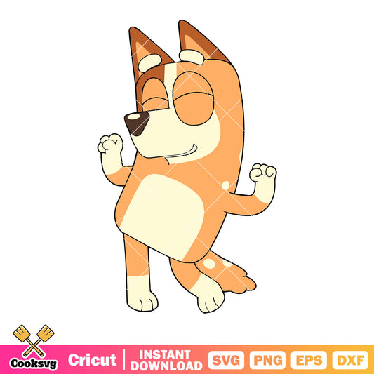 Happy bandi heeler svg, An orange dog svg, australian cattle dog svg