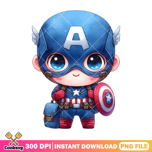 Happy captain america png, captain marvel png, back to school day png