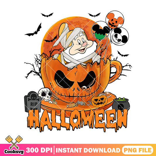 Happy cute design png, happy halloween png, disney happy png