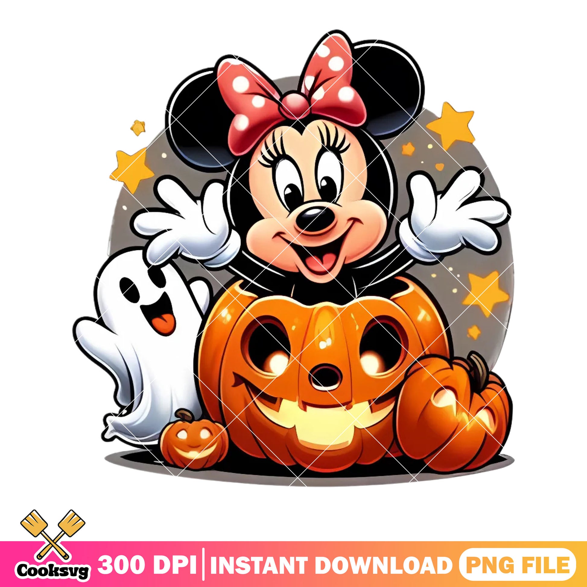 Happy halloween disney night png, jack o lantern png, minnie mouse png - Copy