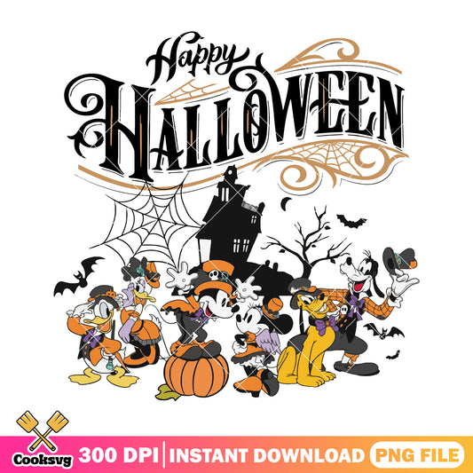 Happy halloween png, disney land png, spirit of halloween png