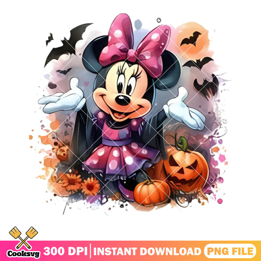Happy halloween pumpkin png, minnie mouse ​png, jack o lantern png