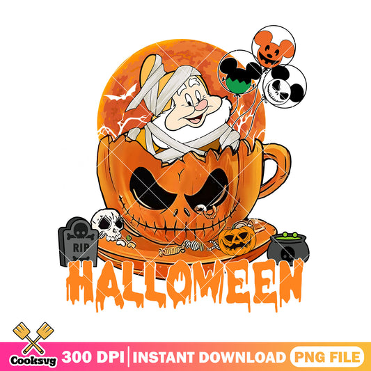 Happy in a pumpkin horror png, halloween happy png, disney land png
