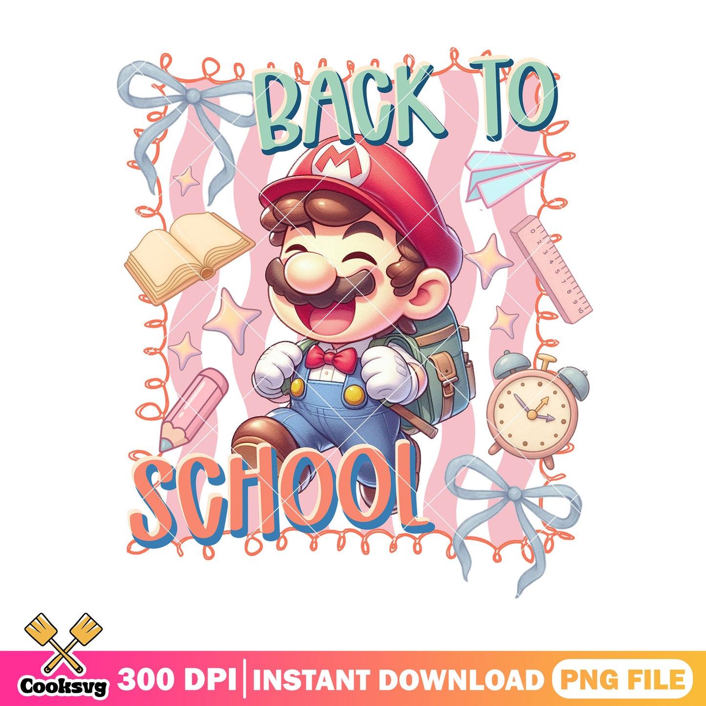 Happy mario design file png, red mario png, go back to school png