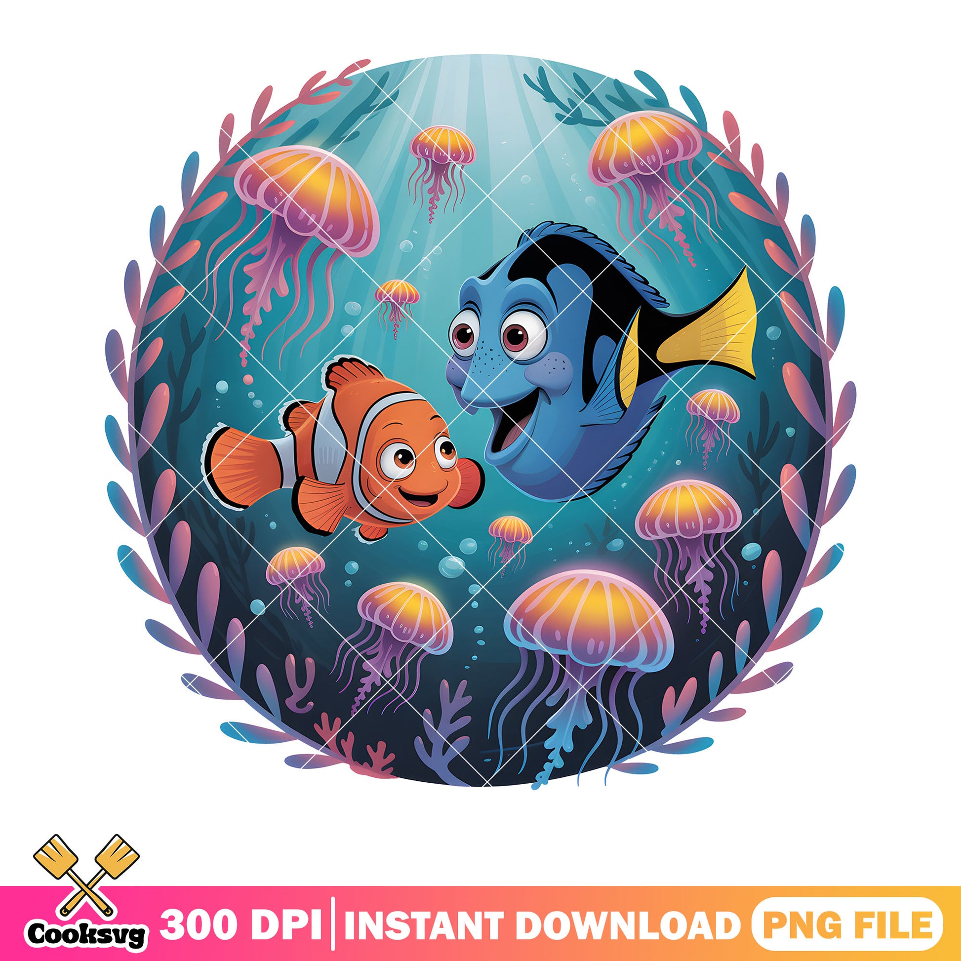 Happy marlin dory survive png, clownfish marlin png, disney dory png