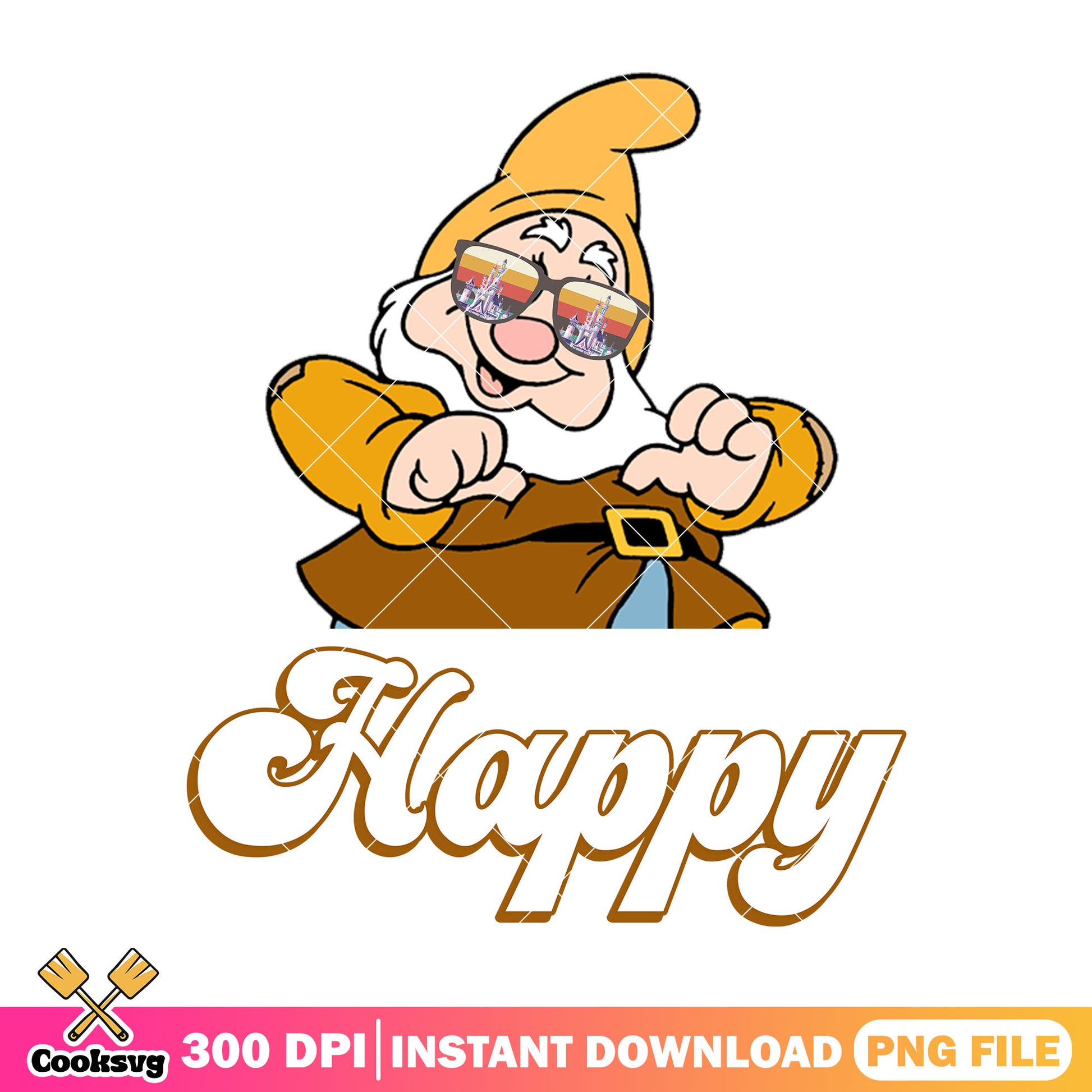 Happy snow white png, snow white dwarfs​ png, disney movies png